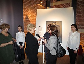 Вице-президент ВОС Л. П. Абрамова поддержала творческий проект, посвященный восприятию изобразительного искусства незрячими людьми 