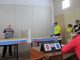 Спортсмены нескольких региональных организаций ВОС разыграли открытый кубок Алтайского края по настольному теннису для незрячих