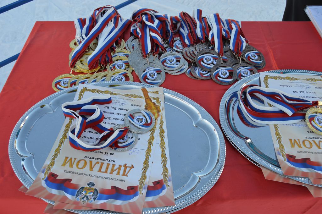 Медали и дипломы для награждения победителей