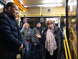 Представители Красноярской региональной организации ВОС осуществили проверку на доступность общественного транспорта г. Красноярска для инвалидов различных нозологий