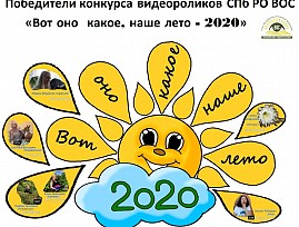 В Санкт-Петербургской региональной организации ВОС подведены окончательные итоги конкурса видеороликов «Вот оно какое, наше лето – 2020»