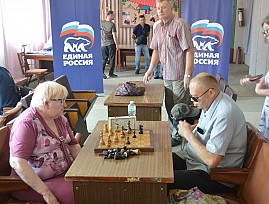 Шахматисты Донецкой региональной организации ВОС поддержали Всероссийский спортивный марафон «Сила России»
