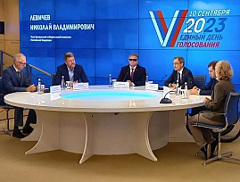 Представители ВОС приняли участие в пресс-конференции в Информационном центре ЦИК России в Единый день голосования