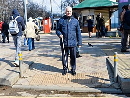 Специалисты Краснодарской РО ВОС проверили улицы Краснодара на доступность для инвалидов