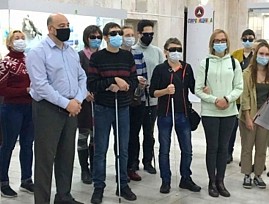 Активисты Чувашской региональной организации ВОС проходят курс по обучению ориентированию и мобильности незрячих людей