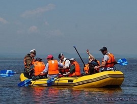 Активисты Хабаровской региональной организации ВОС совершили сплав по реке Амур