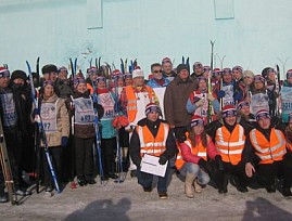 В Липецке прошел крупный областной турнир по лыжному спорту среди инвалидов по зрению – членов ВОС