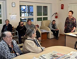 Председатель Свердловской региональной организации ВОС совершила рабочий визит в Режевский дом-интернат для инвалидов