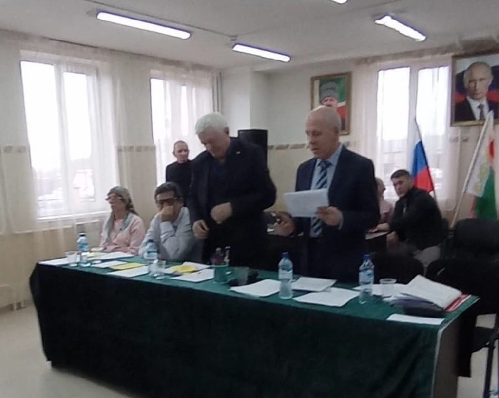 Начало работы отчётно-выборной конференции Чеченской РО ВОС