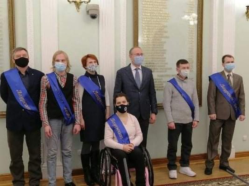 Активисты Пермской РО ВОС на церемонии вручения премии "Преодоление"