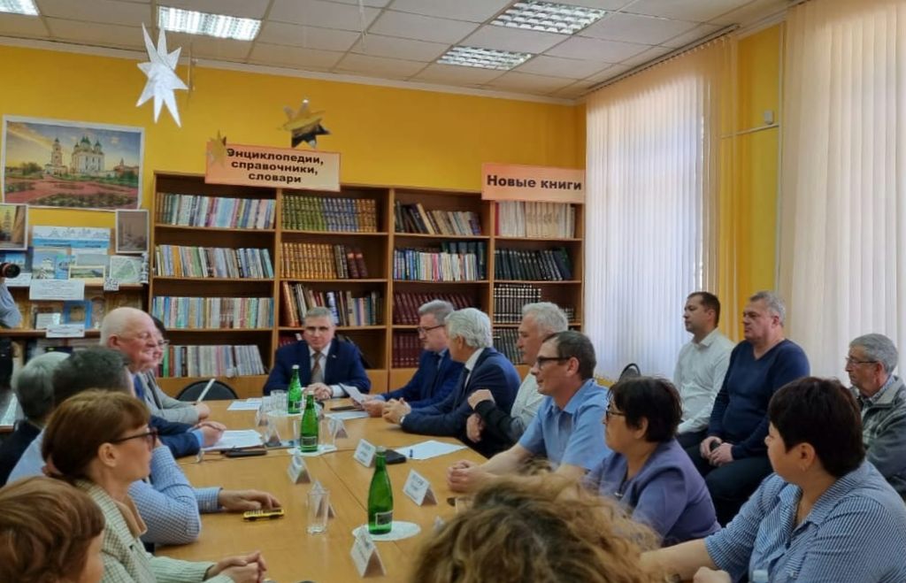 Встреча с активом Астраханской региональной организации ВОС в библиотеке для слепых