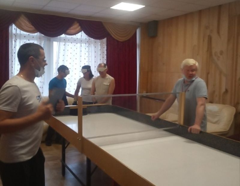 Спортсмены Удмуртской РО ВОС за игровым столом
